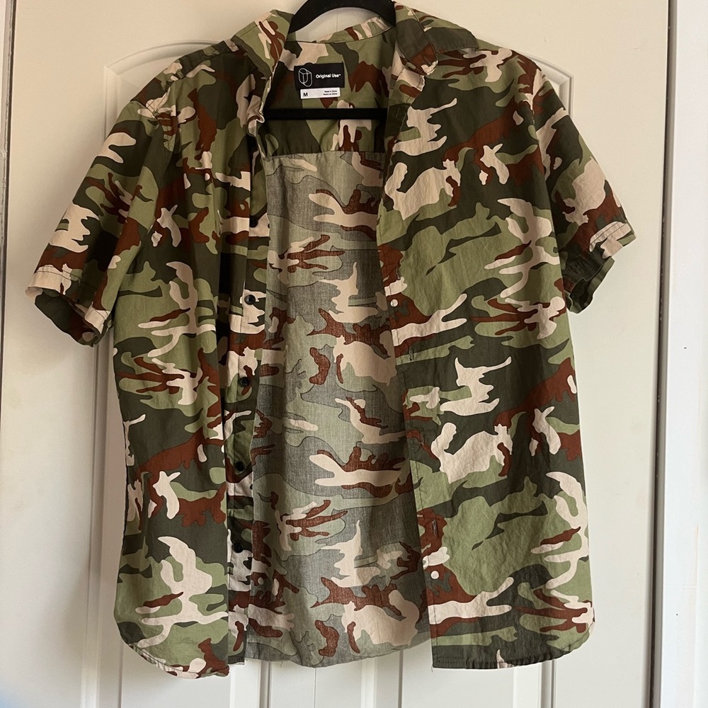 Camo Button up